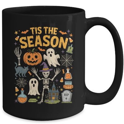 Halloween Vibes Spooky Season Pumpkin Witch Tis The Season Mug | teecentury