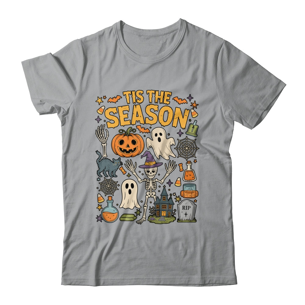 Halloween Vibes Spooky Season Pumpkin Witch Tis The Season Shirt & Hoodie | teecentury