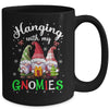 Hanging With My Gnomies Funny Gnome Friend Christmas Mug | teecentury