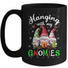 Hanging With My Gnomies Funny Gnome Friend Christmas Mug | teecentury