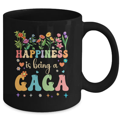 Happiness Is Being A Gaga Floral Design Gaga Mothers Day Mug | teecentury