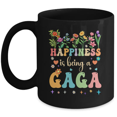 Happiness Is Being A Gaga Floral Design Gaga Mothers Day Mug | teecentury