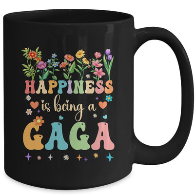 Happiness Is Being A Gaga Floral Design Gaga Mothers Day Mug | teecentury