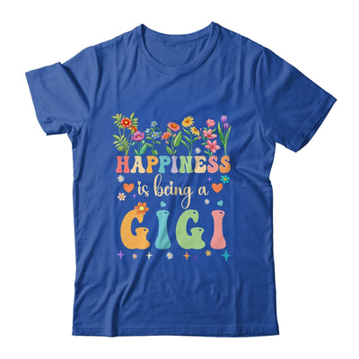 Happiness Is Being A Gigi Floral Design Gigi Mothers Day Shirt & Tank Top | teecentury