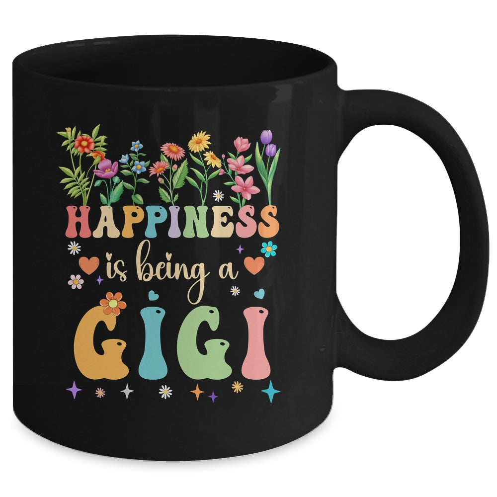 Happiness Is Being A Gigi Floral Design Gigi Mothers Day Mug | teecentury