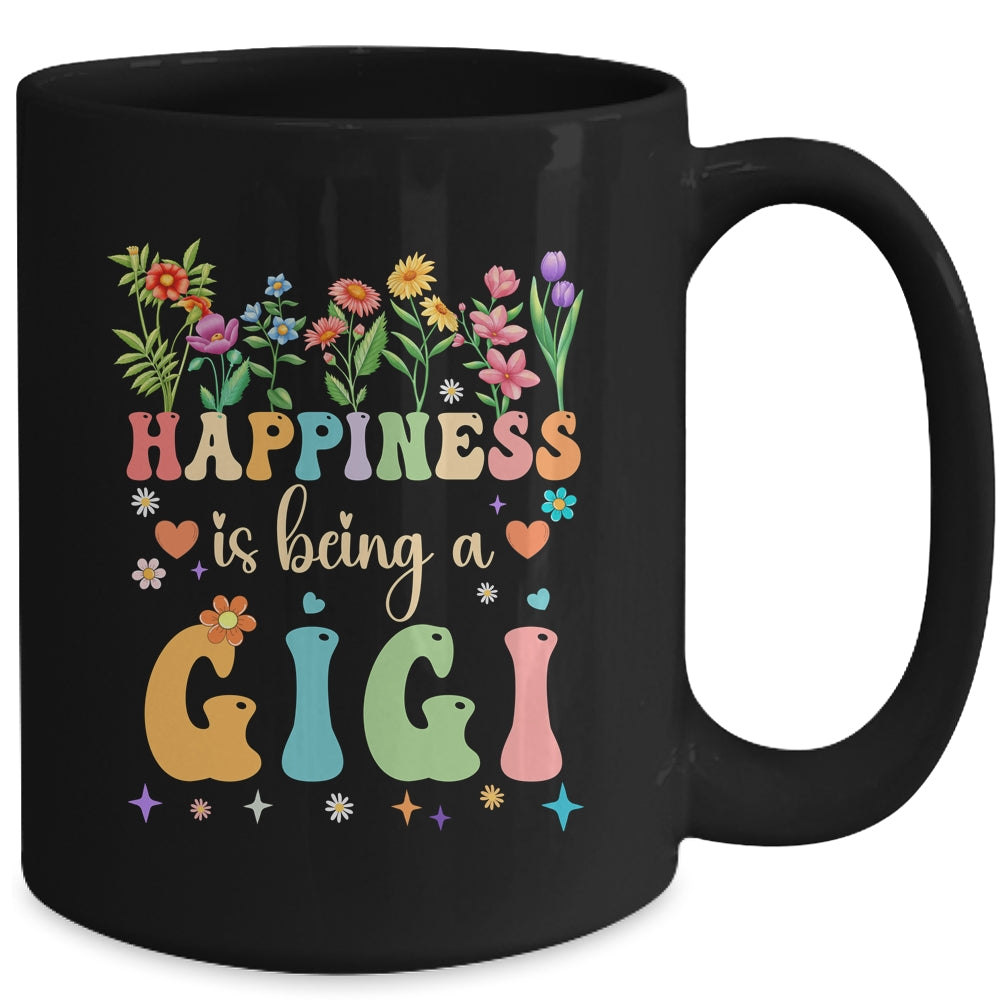 Happiness Is Being A Gigi Floral Design Gigi Mothers Day Mug | teecentury