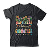 Happiness Is Being A Godmother Floral Design Godmother Shirt & Tank Top | teecentury