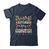 Happiness Is Being A Godmother Floral Design Godmother Shirt & Tank Top | teecentury