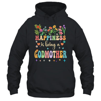 Happiness Is Being A Godmother Floral Design Godmother Shirt & Tank Top | teecentury