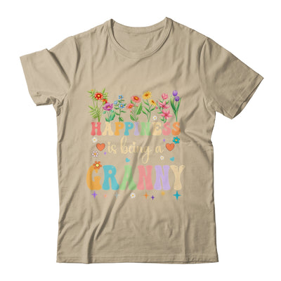 Happiness Is Being A Grannie Floral Design Grannie Shirt & Tank Top | teecentury