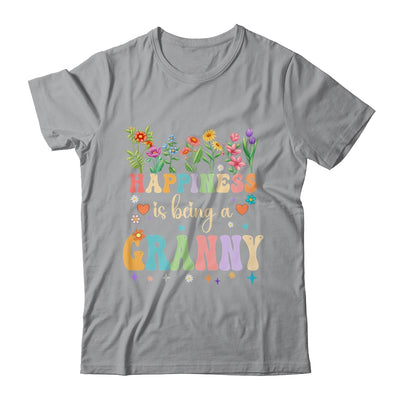 Happiness Is Being A Grannie Floral Design Grannie Shirt & Tank Top | teecentury