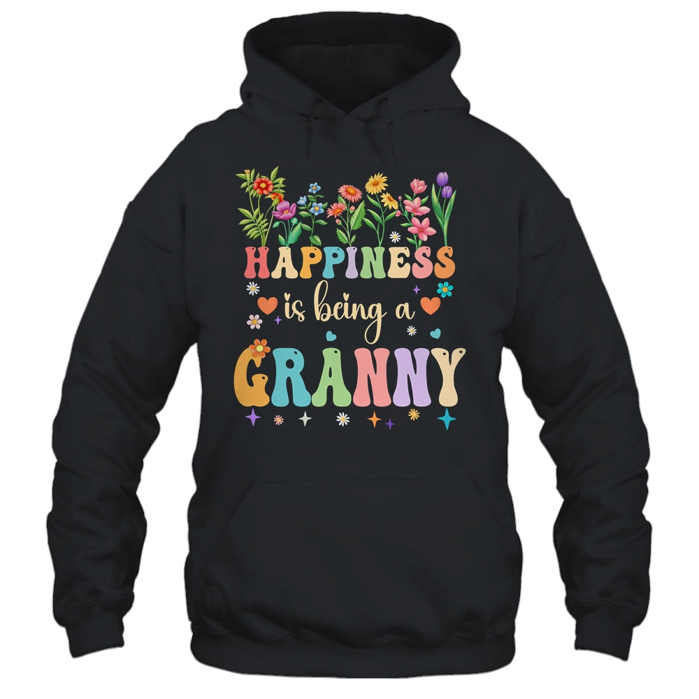 Happiness Is Being A Grannie Floral Design Grannie Shirt & Tank Top | teecentury
