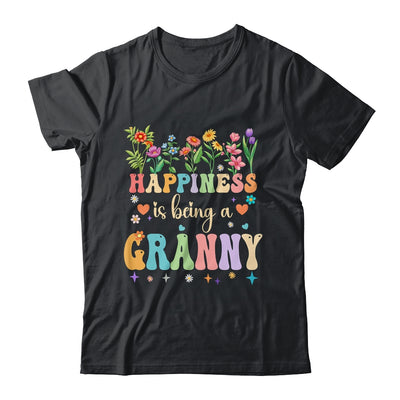 Happiness Is Being A Granny Floral Design Granny Mothers Day Shirt & Tank Top | teecentury