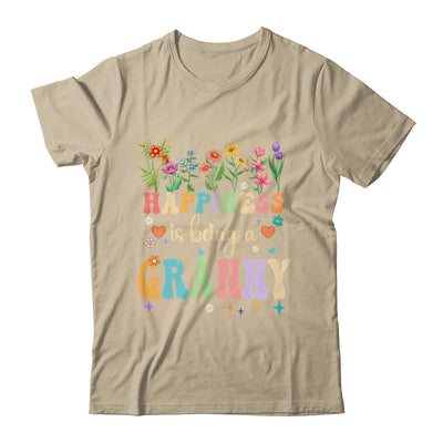 Happiness Is Being A Granny Floral Design Granny Mothers Day Shirt & Tank Top | teecentury