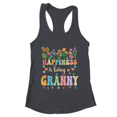 Happiness Is Being A Granny Floral Design Granny Mothers Day Shirt & Tank Top | teecentury