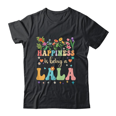 Happiness Is Being A Lala Floral Design Lala Mothers Day Shirt & Tank Top | teecentury