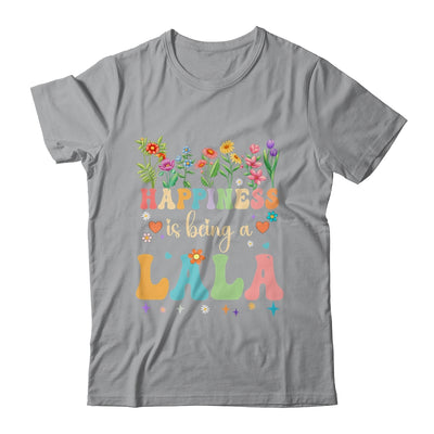 Happiness Is Being A Lala Floral Design Lala Mothers Day Shirt & Tank Top | teecentury