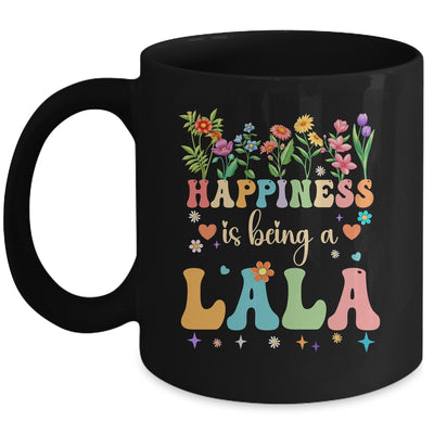 Happiness Is Being A Lala Floral Design Lala Mothers Day Mug | teecentury
