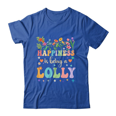 Happiness Is Being A Lolly Floral Design Lolly Mothers Day Shirt & Tank Top | teecentury