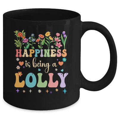 Happiness Is Being A Lolly Floral Design Lolly Mothers Day Mug | teecentury