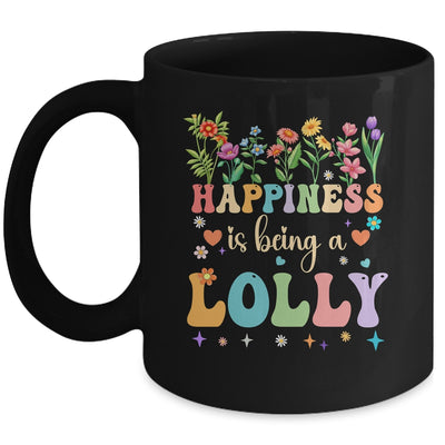 Happiness Is Being A Lolly Floral Design Lolly Mothers Day Mug | teecentury