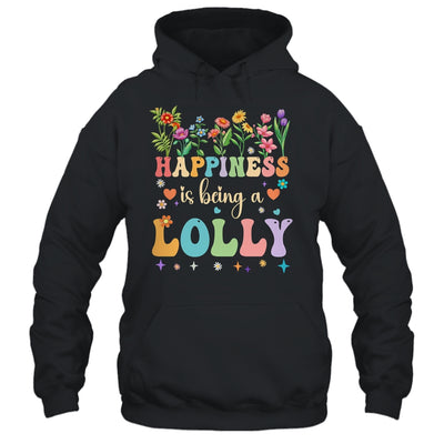 Happiness Is Being A Lolly Floral Design Lolly Mothers Day Shirt & Tank Top | teecentury