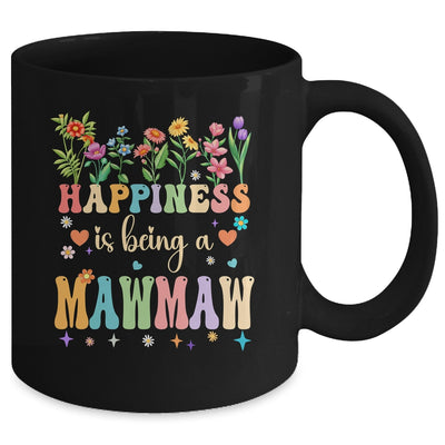 Happiness Is Being A Mawmaw Floral Design Mawmaw Mothers Day Mug | teecentury
