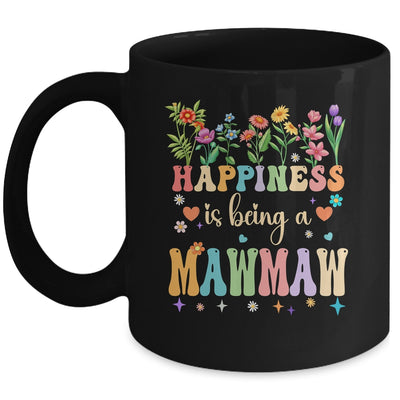 Happiness Is Being A Mawmaw Floral Design Mawmaw Mothers Day Mug | teecentury