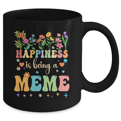 Happiness Is Being A Meme Floral Design Meme Mothers Day Mug | teecentury