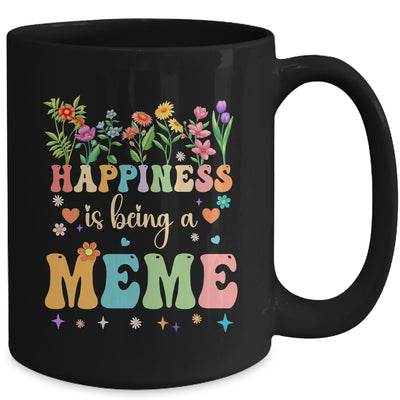 Happiness Is Being A Meme Floral Design Meme Mothers Day Mug | teecentury