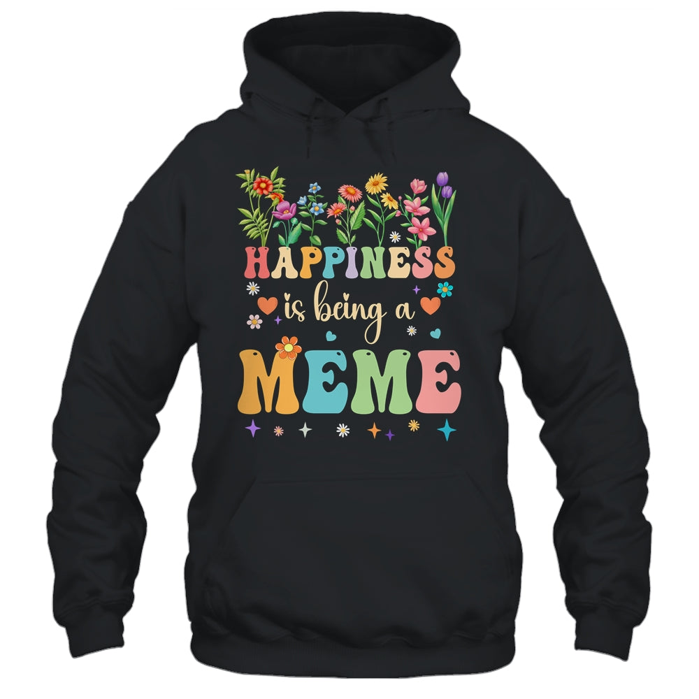 Happiness Is Being A Meme Floral Design Meme Mothers Day Shirt & Tank Top | teecentury