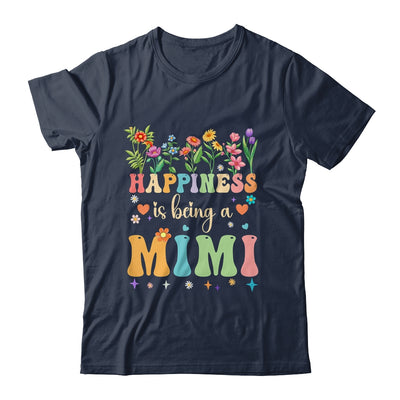 Happiness Is Being A Mimi Floral Design Mimi Mothers Day Shirt & Tank Top | teecentury