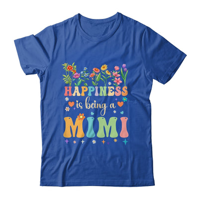 Happiness Is Being A Mimi Floral Design Mimi Mothers Day Shirt & Tank Top | teecentury