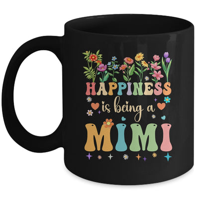 Happiness Is Being A Mimi Floral Design Mimi Mothers Day Mug | teecentury