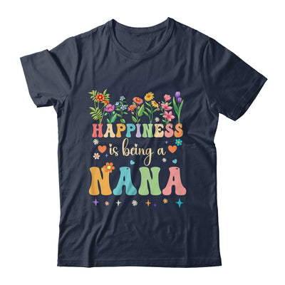 Happiness Is Being A Nana Floral Design Nana Mothers Day Shirt & Tank Top | teecentury