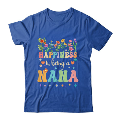 Happiness Is Being A Nana Floral Design Nana Mothers Day Shirt & Tank Top | teecentury
