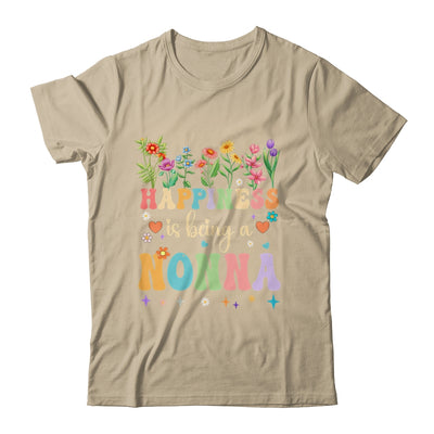 Happiness Is Being A Nonna Floral Design Nonna Mothers Day Shirt & Tank Top | teecentury