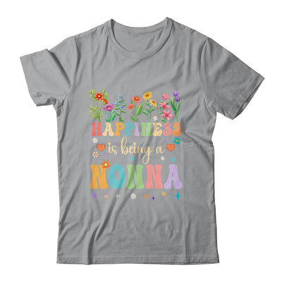Happiness Is Being A Nonna Floral Design Nonna Mothers Day Shirt & Tank Top | teecentury