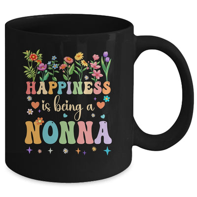 Happiness Is Being A Nonna Floral Design Nonna Mothers Day Mug | teecentury