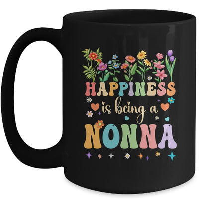 Happiness Is Being A Nonna Floral Design Nonna Mothers Day Mug | teecentury