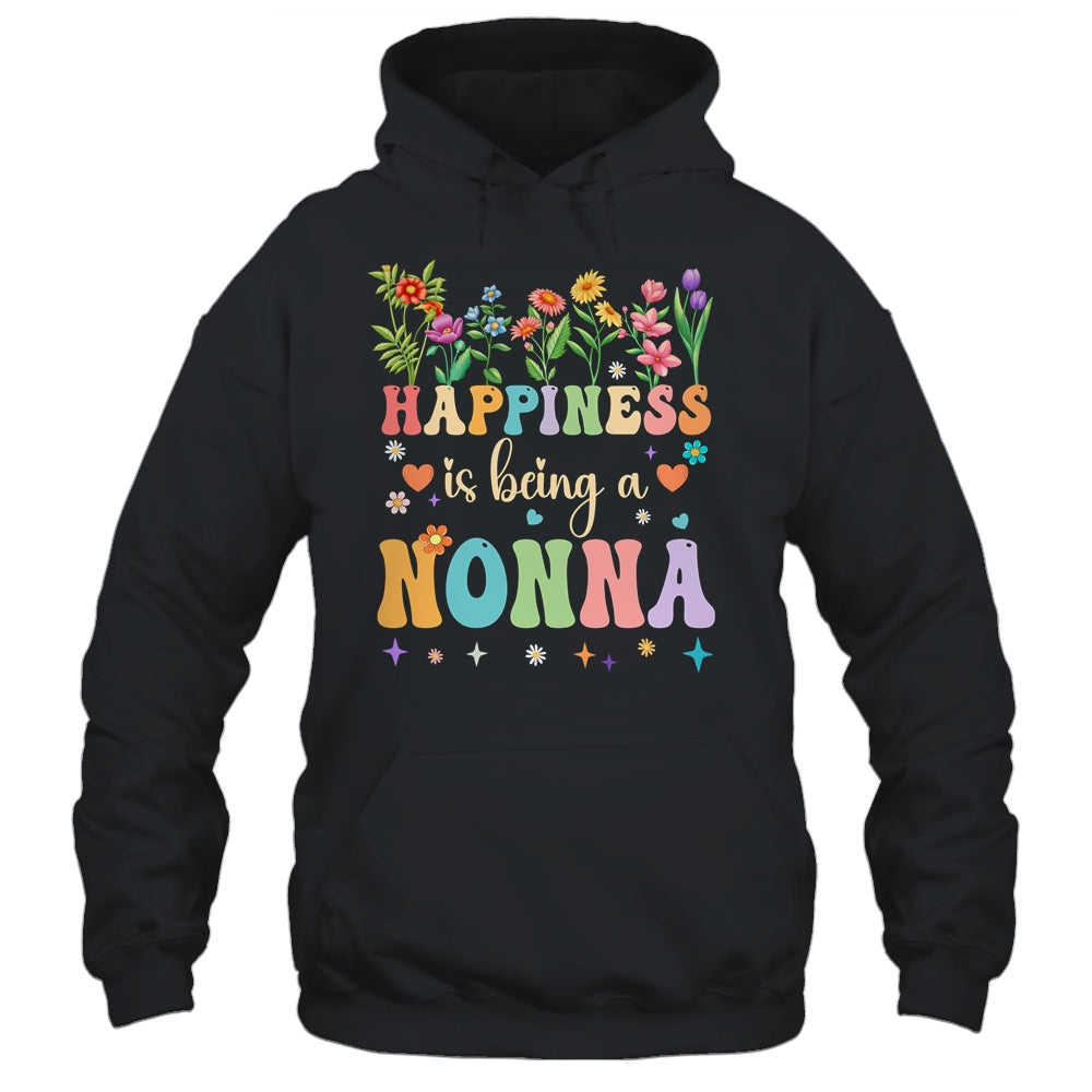 Happiness Is Being A Nonna Floral Design Nonna Mothers Day Shirt & Tank Top | teecentury