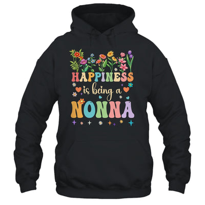 Happiness Is Being A Nonna Floral Design Nonna Mothers Day Shirt & Tank Top | teecentury