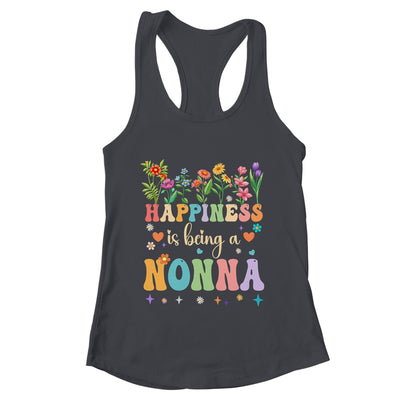 Happiness Is Being A Nonna Floral Design Nonna Mothers Day Shirt & Tank Top | teecentury