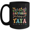 Happiness Is Being A Yaya Floral Design Yaya Mothers Day Mug | teecentury