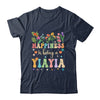 Happiness Is Being A Yiayia Floral Design Yiayia Mothers Day Shirt & Tank Top | teecentury