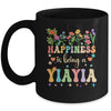 Happiness Is Being A Yiayia Floral Design Yiayia Mothers Day Mug | teecentury