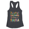 Happiness Is Being A Yiayia Floral Design Yiayia Mothers Day Shirt & Tank Top | teecentury