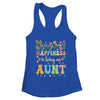 Happiness Is Being An Aunt Floral Design Aunt Mothers Day Shirt & Tank Top | teecentury