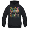 Happiness Is Being An Auntie Floral Design Auntie Mothers Day Shirt & Tank Top | teecentury