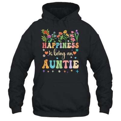 Happiness Is Being An Auntie Floral Design Auntie Mothers Day Shirt & Tank Top | teecentury